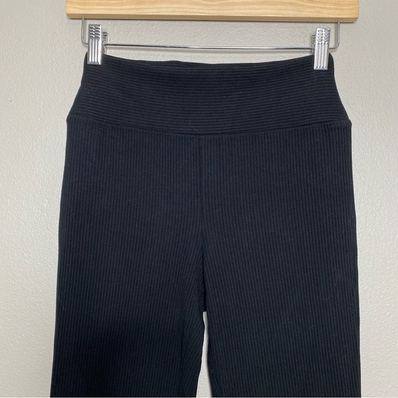 Revolve Year of Ours ribbed flare legging side slit pant in black size small - Picture 4 of 7